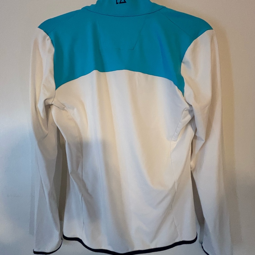 Women's Blue and White Rash Guard Jacket
